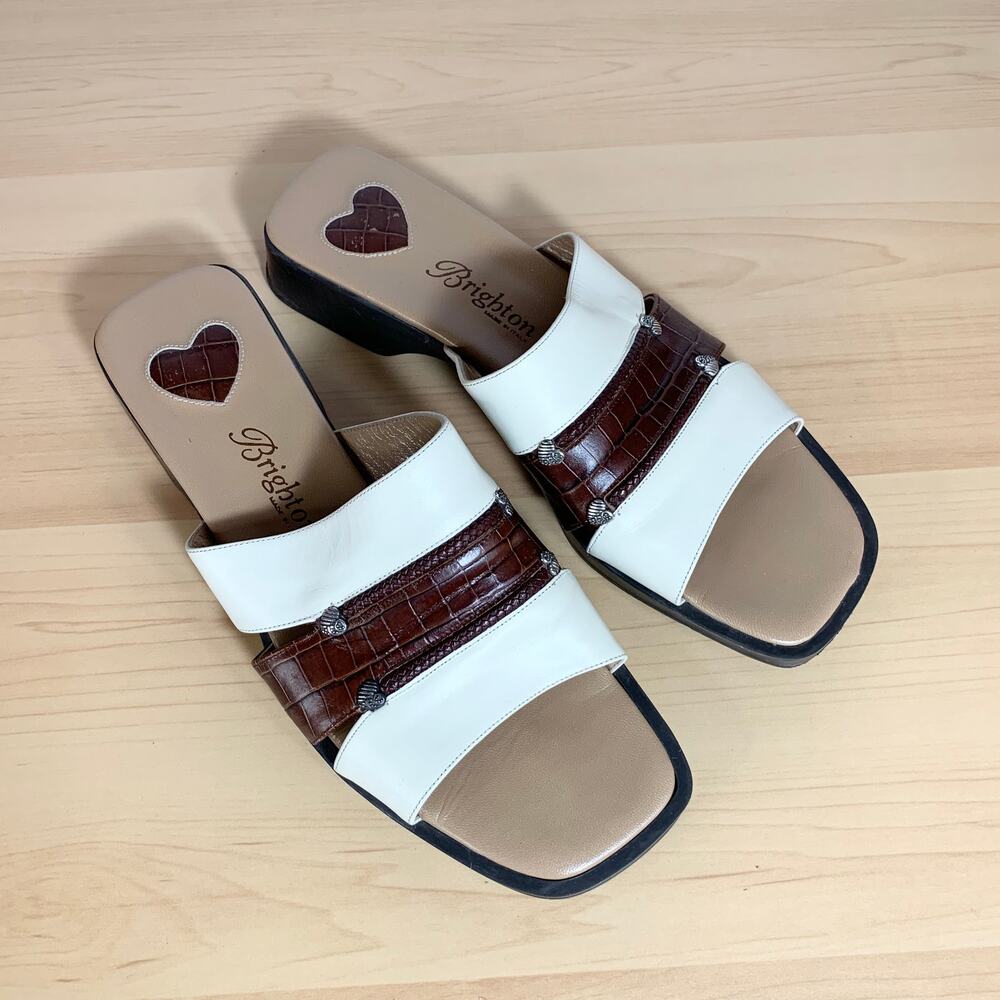 BRIGHTON BILLIE Size 8 Leather Sandals